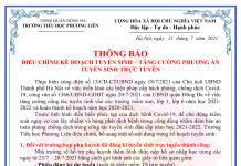 Ban Tuyển sinh trường Tiểu học Phương Liên thông báo về việc Tuyển sinh lớp 1 năm học 2021-2022